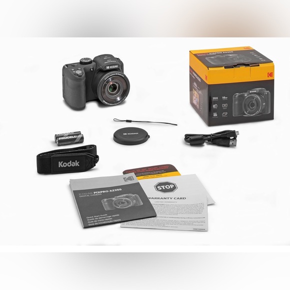 KODAK PIXPRO AZ255-BK 16MP Digital Camera 25X Optical Zoom 24mm Open Box - Picture 2 of 5